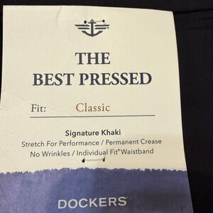 Dockers Flat Front Permanent Crease No Wrinkle with Stretch Lot of 3 pair 40 x36